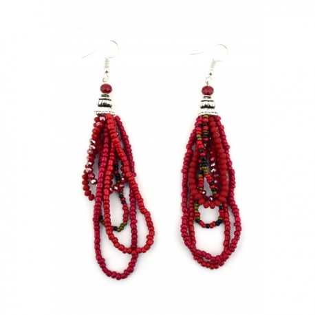 Pendientes Bolitas Rojas