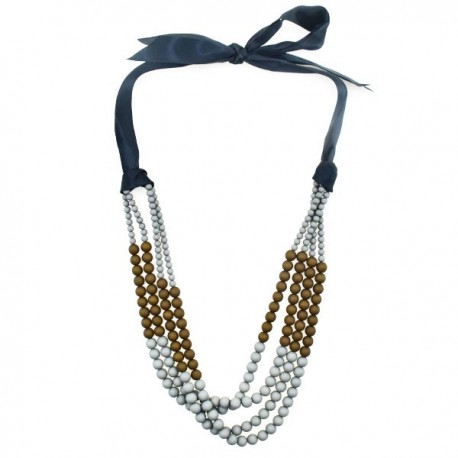 Collar Bolas Grises