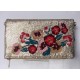 Bolso Fiesta Flores Oro