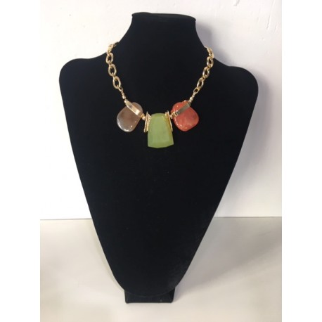 Collar Piedras Colores