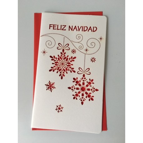 Tarjeta Navidad - Nieve