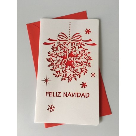 Tarjeta Navidad - Bola