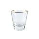 Vaso Cristal Dorado