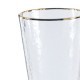Vaso Alto Cristal Dorado