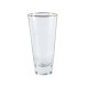 Vaso Alto Cristal Dorado