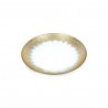 Plato Postre Cristal Dorado