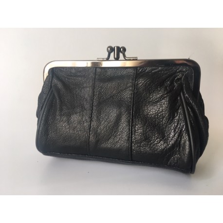 Monedero Piel Negro
