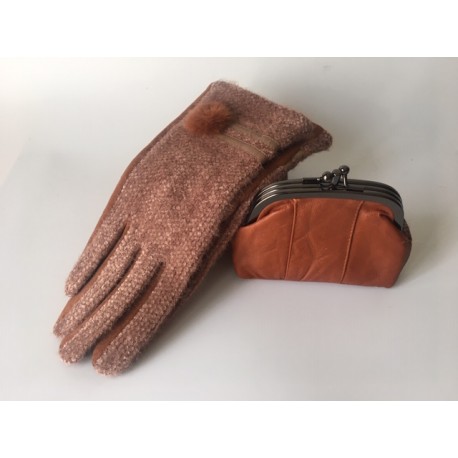 Guantes Marrón Taupé