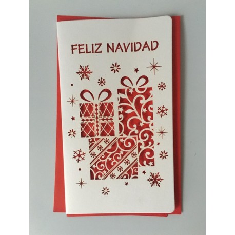 Tarjeta Navidad - Regalos