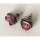 Pendientes Cristal Rojo Vino
