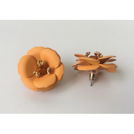 Pendientes Flor Ocre