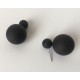 Pendientes Doble Bola Negros
