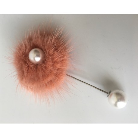 Broche Perla Rosa
