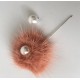 Broche Perla Rosa