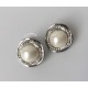 Pendientes Perla Plata