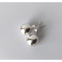 Pendientes Bola Plata