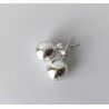 Pendientes Bola Plata
