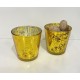 Vaso Portavelas Dorado