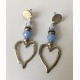 Pendientes Corazón Azul