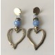 Pendientes Corazón Azul