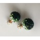 Pendientes Doble Verde