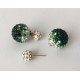 Pendientes Doble Verde