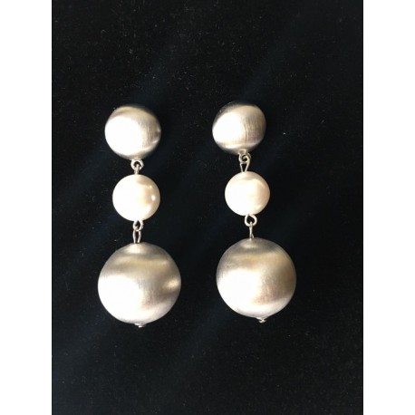 Pendientes Bolitas Plata