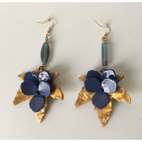 Pendientes Flor Camel