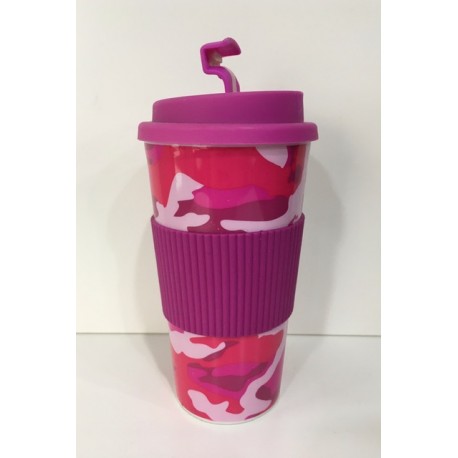 Vaso Café Rosa