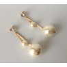 Pendientes Dorados Perlas