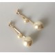 Pendientes Dorados Perlas