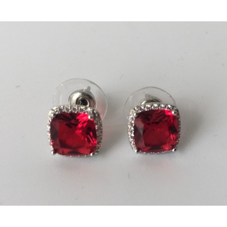 Pendientes Cristal Rojo