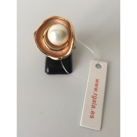 Anillo Perla Dorada