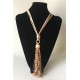 Collar Bolitas Rosa