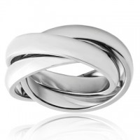 ANILLO TRIPLE PLATEADO