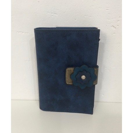 Cartera Flor Azul