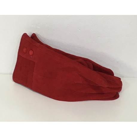 Guantes Piel Rojos