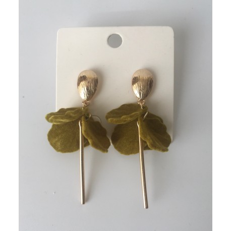 pendientes-flor-verde