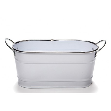 Cesta Metal Blanco