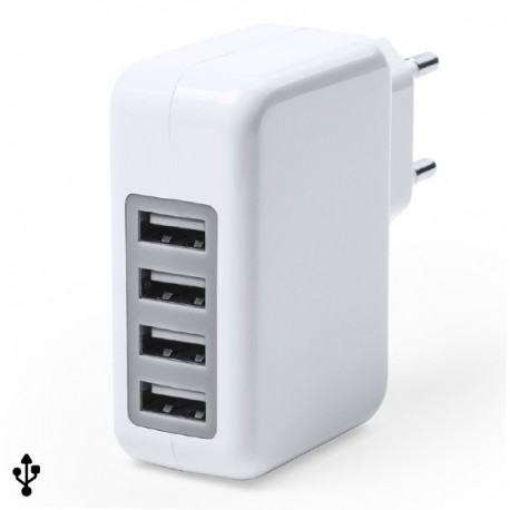 Enchhufe USB Blanco