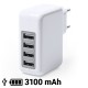 Enchhufe USB Blanco