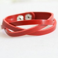 PULSERA TRENZA ROJA