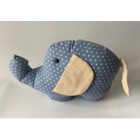 Soporte de puerta elefante azul cielo