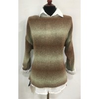 jersey-punto-verde-marron