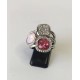 Anillo Cristales Rosa
