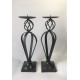 Candelabro-metal-gris