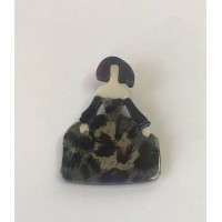 Broche Menina Negra