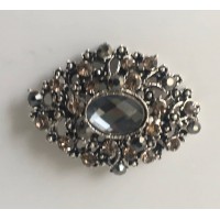 Broche Cristal Negro