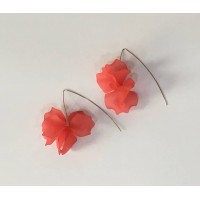 Pendientes Flor Roja