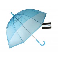 Paraguas Transparente Azul